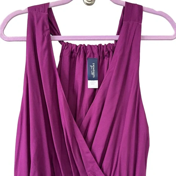 Swimsuits for All Women’s Surplice Coverup Maxi Dress 14/16 - Picture 3 of 10